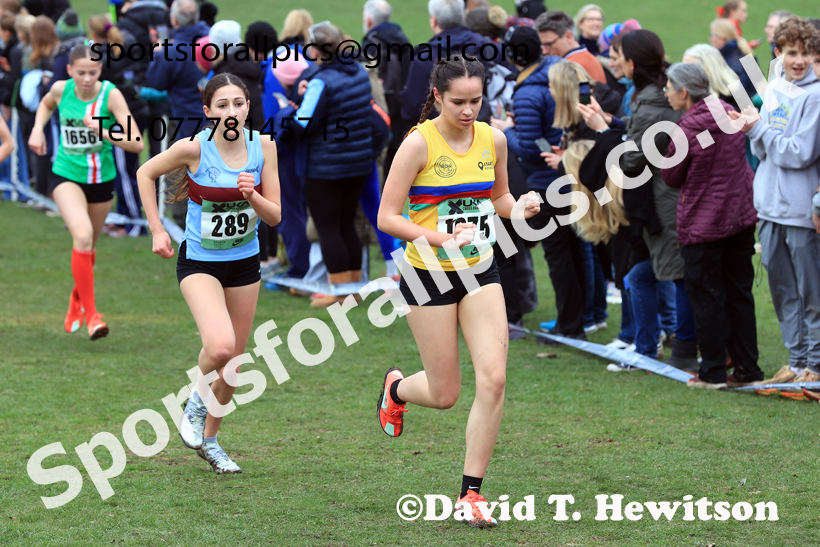 Girls Under-15s 2026 UK CAU Inter Counties Cross Country, Wollaton Park, Nottingham. Photo: David T. Hewitson/Sports for All Pics
